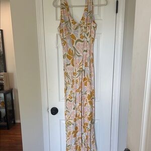 Elegant Floral Print Maxi Dress